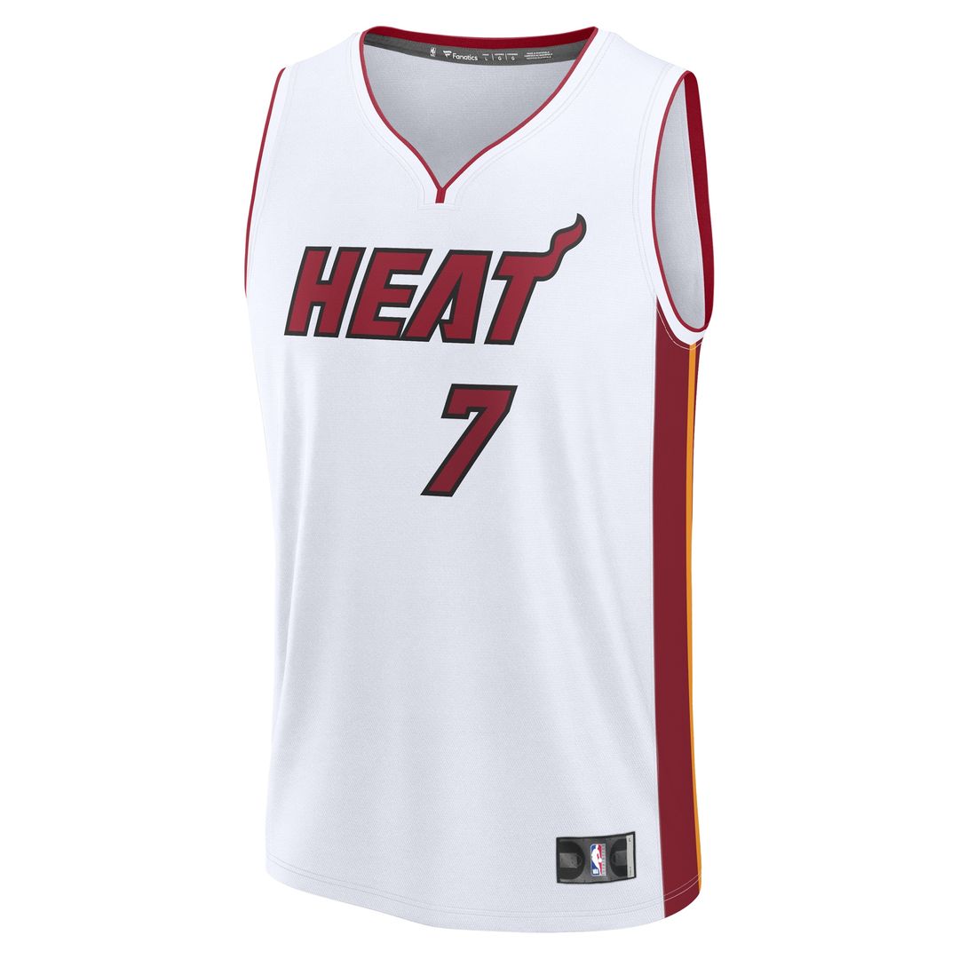 Kel'el Ware Miami Heat Fanatics Youth Fast Break Player Replica Jersey - Association - White Edition