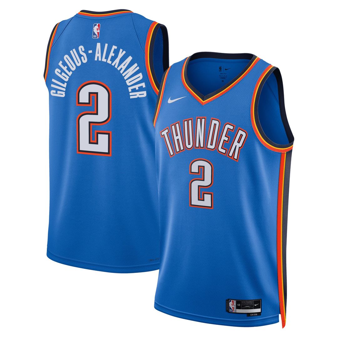 Shai Gilgeous - Alexander Oklahoma City Thunder Nike Unisex Swingman Jersey - Icon Edition - Blue