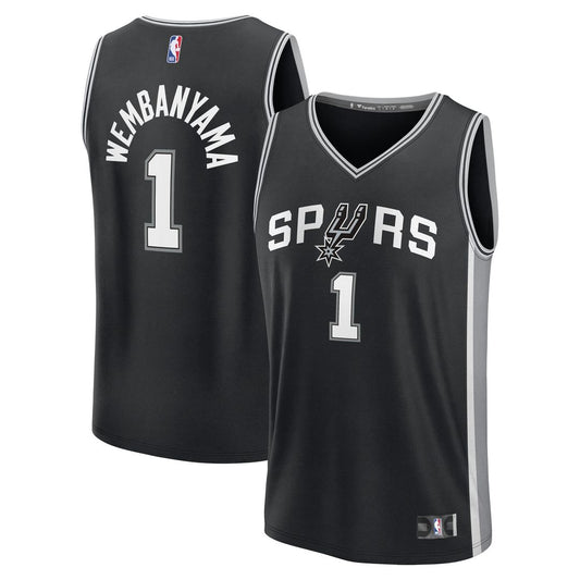 Victor Wembanyama San Antonio Spurs Fanatics Youth Fast Break Player Replica Jersey - Icon Edition - Black