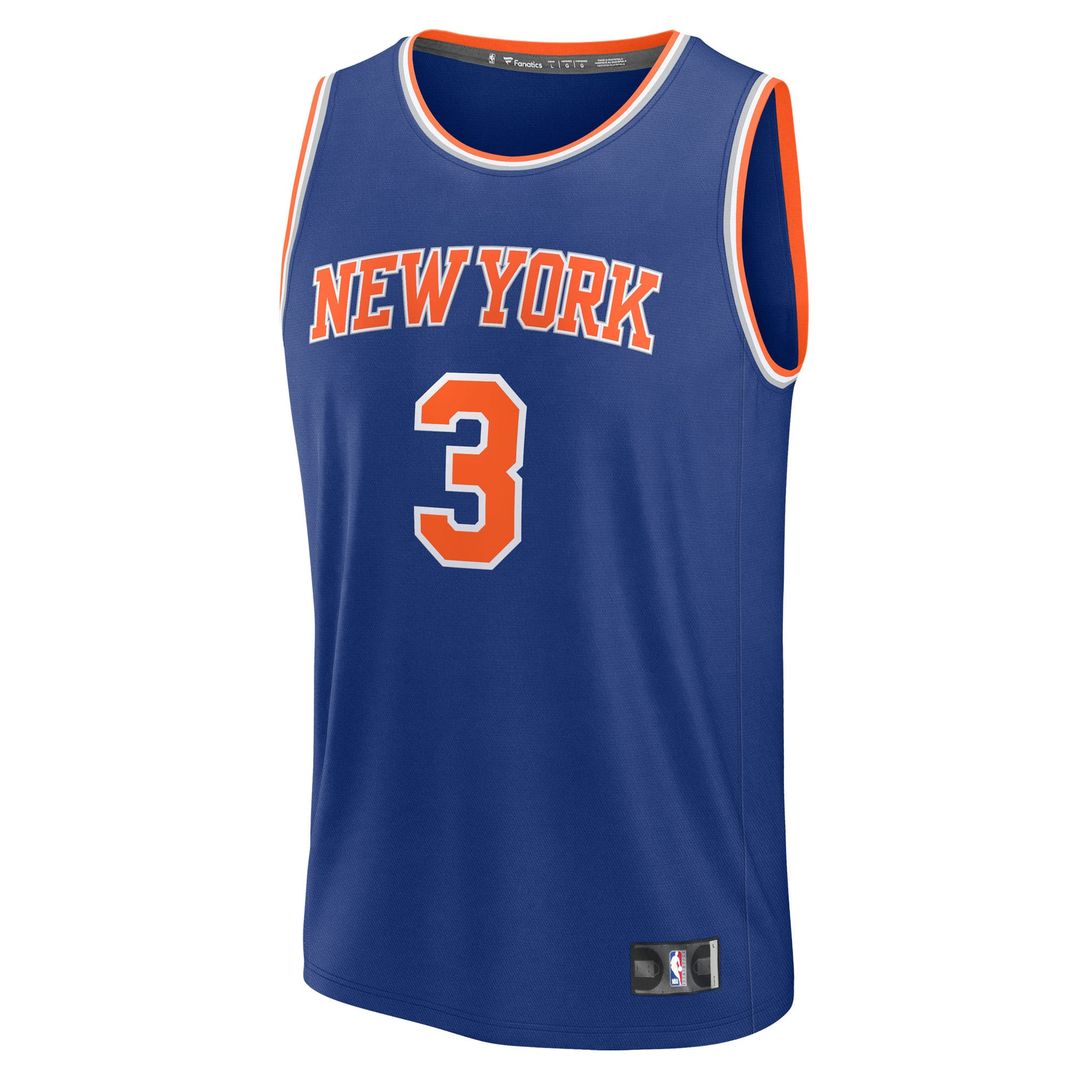 Josh Hart New York Knicks Fanatics Youth Fast Break Player Replica Jersey - Blue - Icon Edition