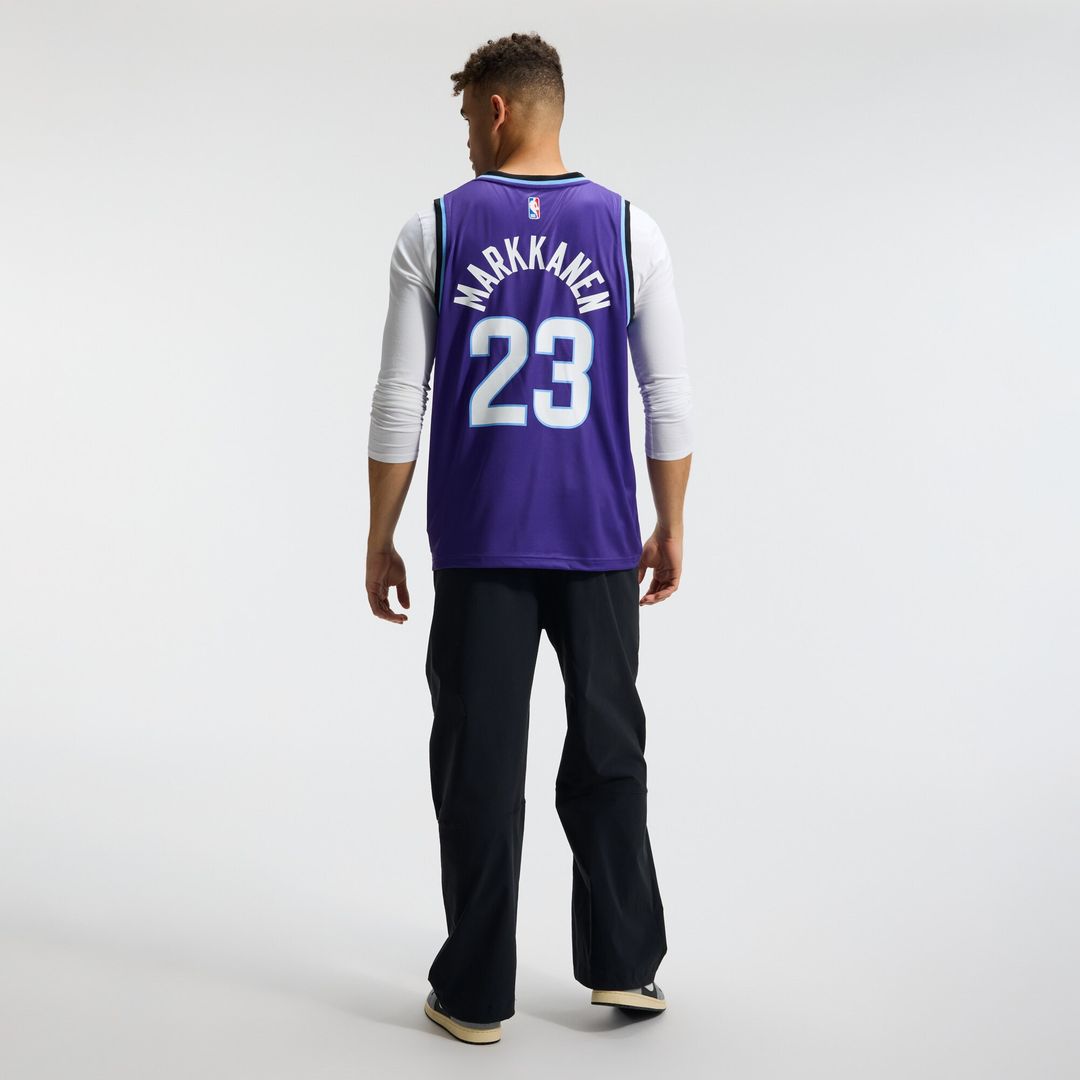 Lauri Markkanen Utah Jazz Fanatics Fast Break Replica Jersey - Icon Edition - Purple