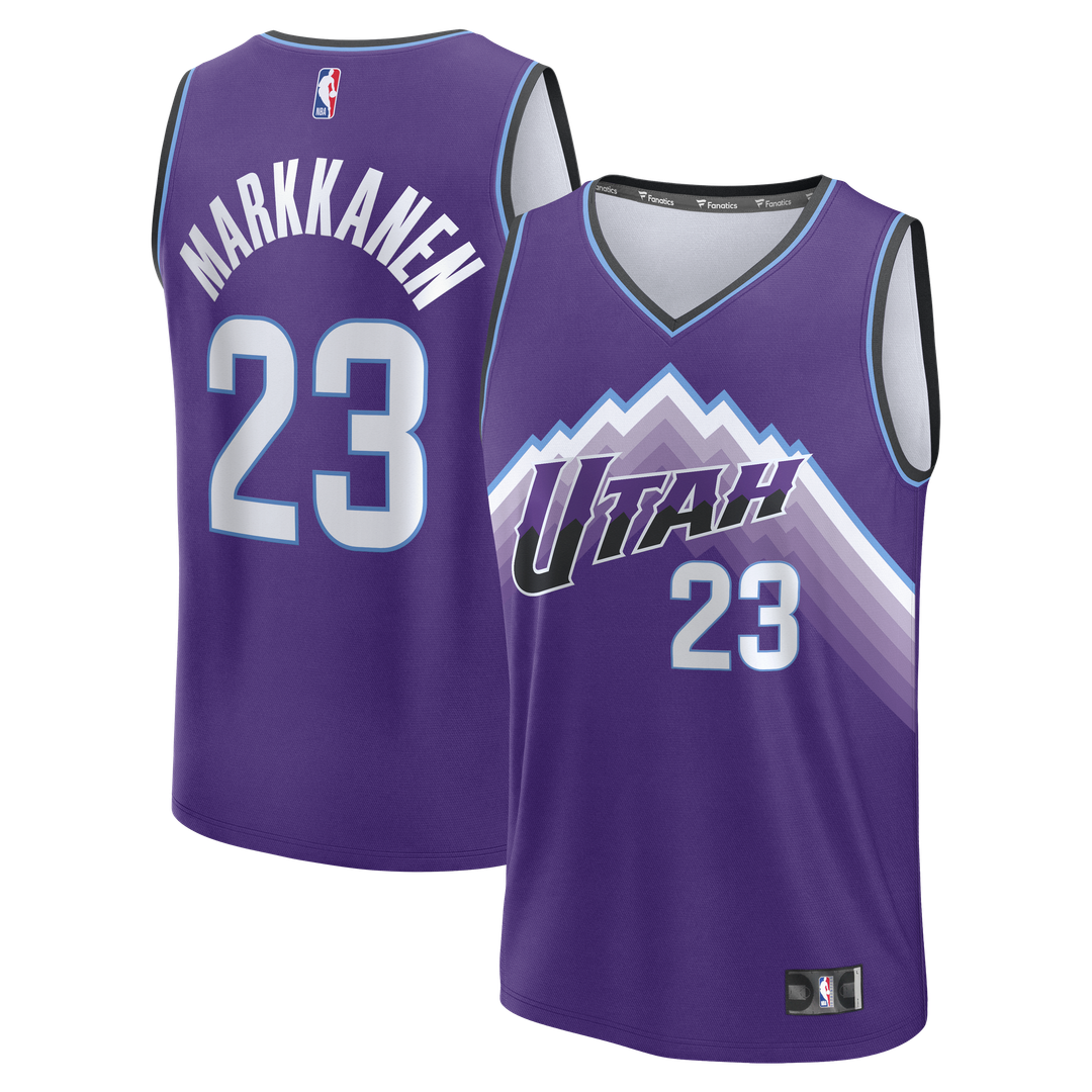 Lauri Markkanen Utah Jazz Fanatics Fast Break Replica Jersey - Icon Edition - Purple