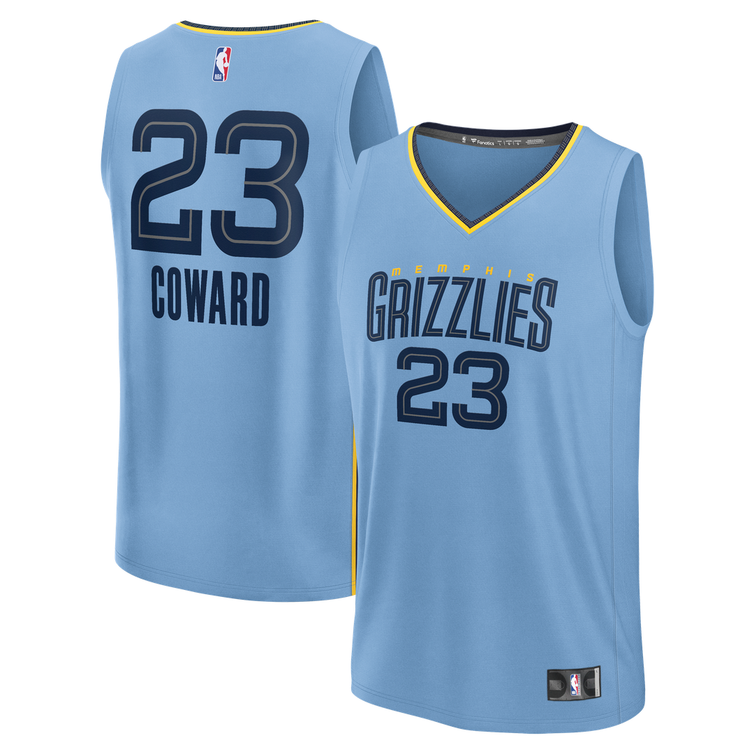 Cedric Coward Memphis Grizzlies Fanatics Fast Break Player Replica Jersey - Statement Edition - Light Blue