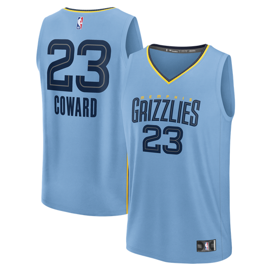 Cedric Coward Memphis Grizzlies Fanatics Fast Break Player Replica Jersey - Statement Edition - Light Blue