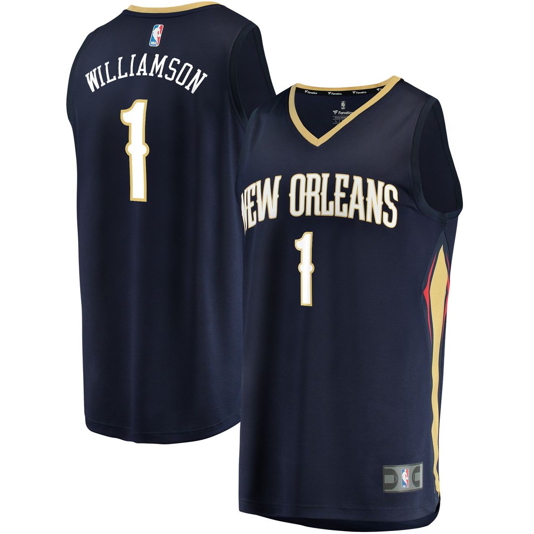 Zion Williamson New Orleans Pelicans Fanatics Replica Fast Break Jersey White - Association Edition