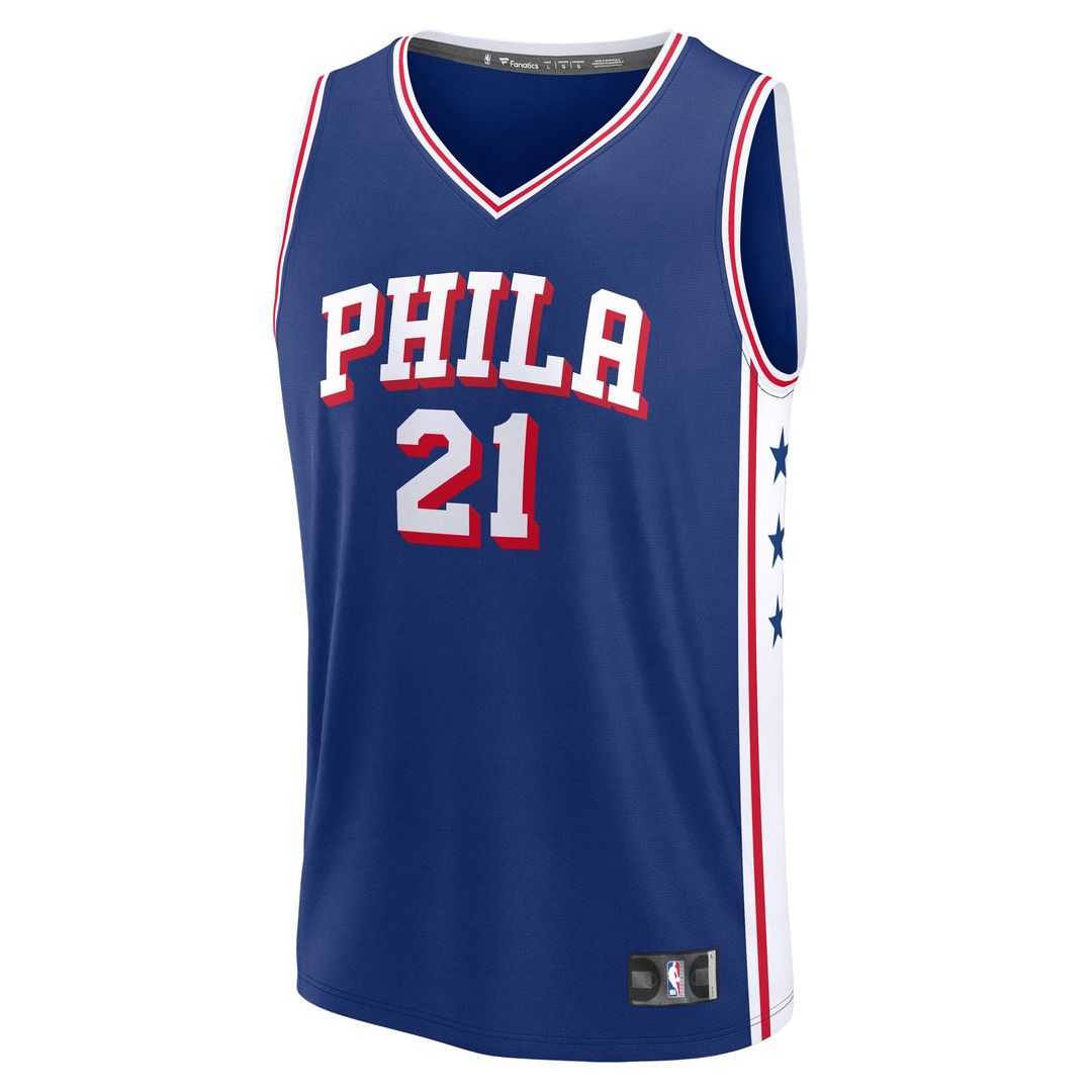 Joel Embiid Philadelphia 76ers Fanatics Youth Fast Break Player Replica Jersey - Icon Edition - Royal