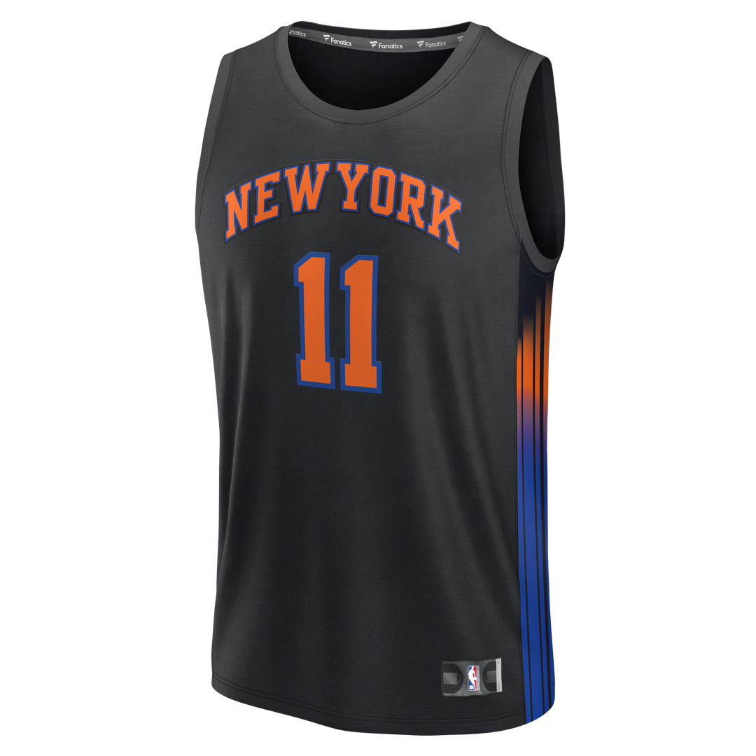 Jalen Brunson New York Knicks Fanatics Fast Break Jersey - Statement Edition - Black