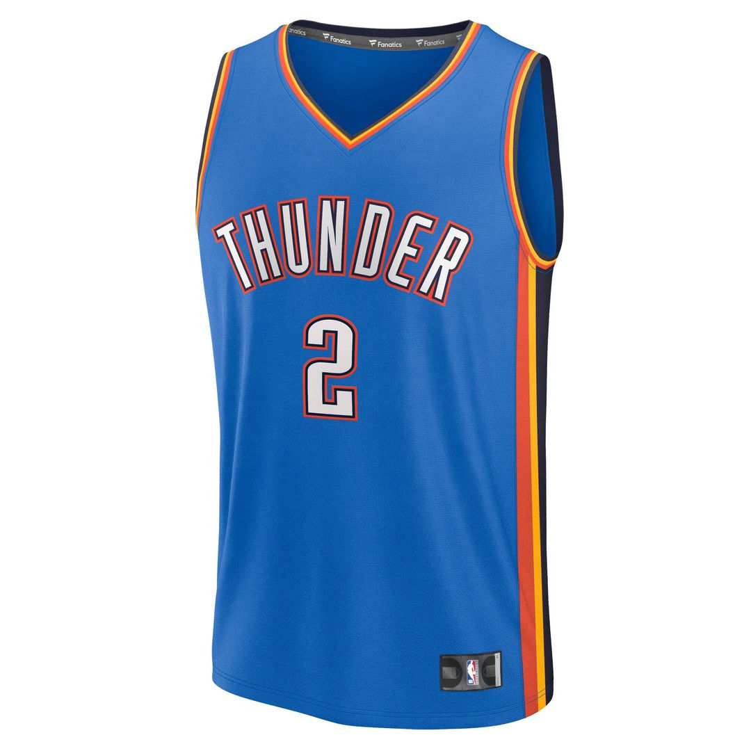 Shai Gilgeous - Alexander Oklahoma City Thunder Fanatics Big & Tall Fast Break Jersey - Icon Edition - Blue