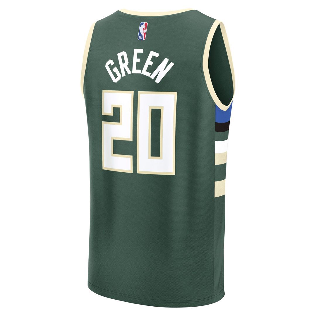 A.J. Green Milwaukee Bucks Fanatics Fast Break Player Replica Jersey - Icon Edition - Hunter Green