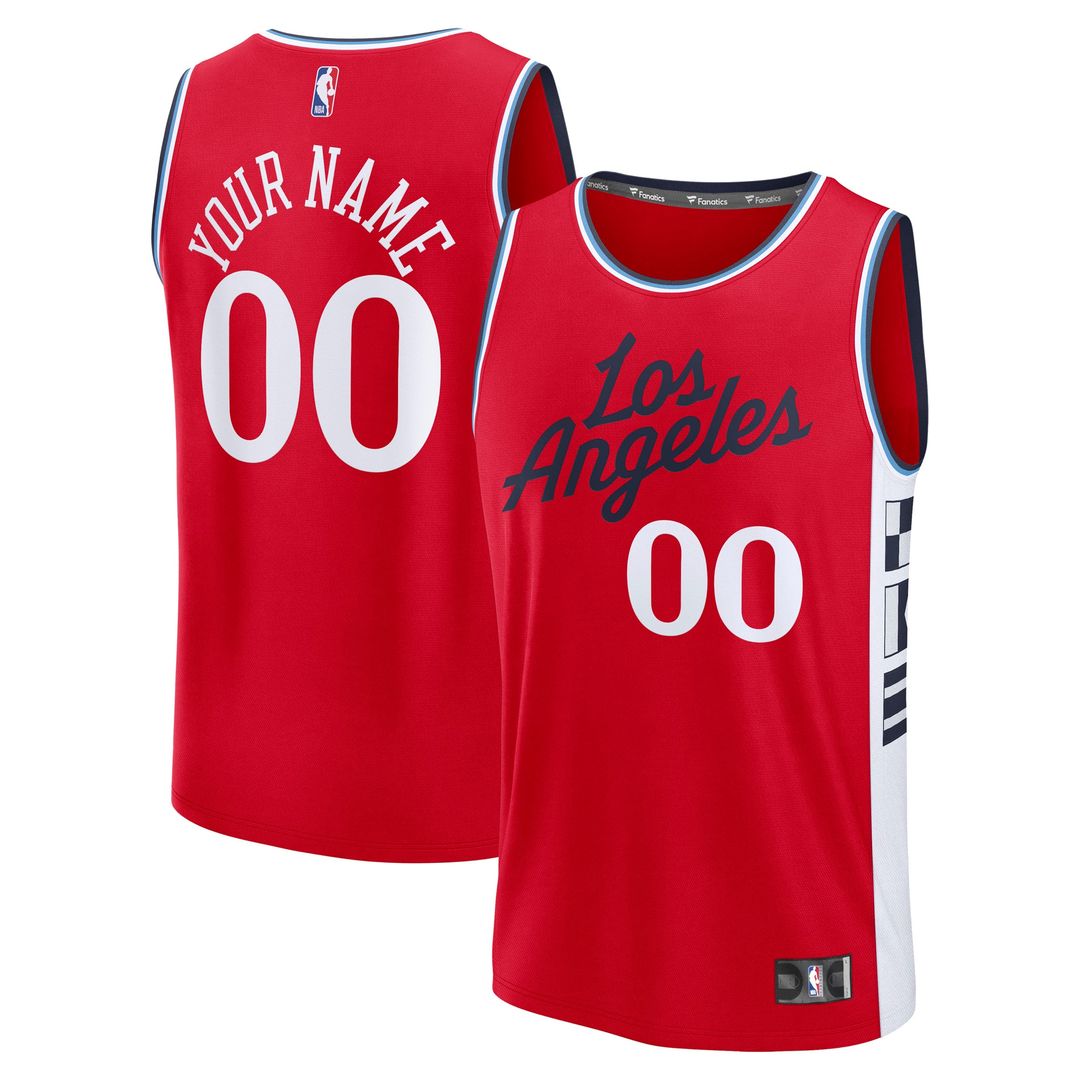 LA Clippers Fanatics Fast Break Custom Jersey - Association Edition - White