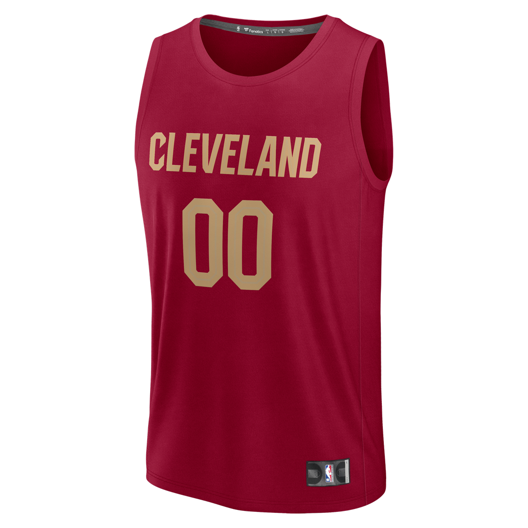 Cleveland Cavaliers Fanatics Youth Fast Break Custom Jersey - Statement Edition - Black