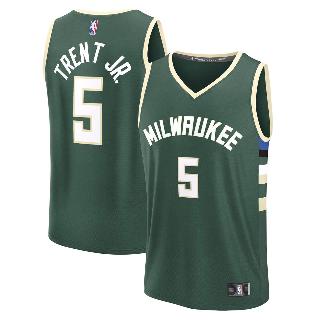 Gary Trent Jr. Milwaukee Bucks Fanatics Fast Break Player Replica Jersey - Icon Edition - Hunter Green