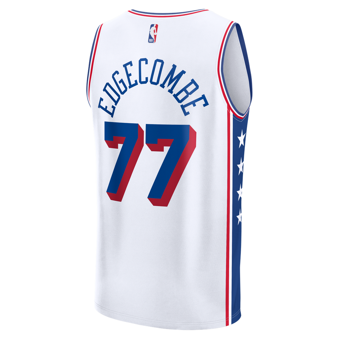 VJ Edgecombe Philadelphia 76ers Fanatics Fast Break Replica Jersey - White - Association Edition