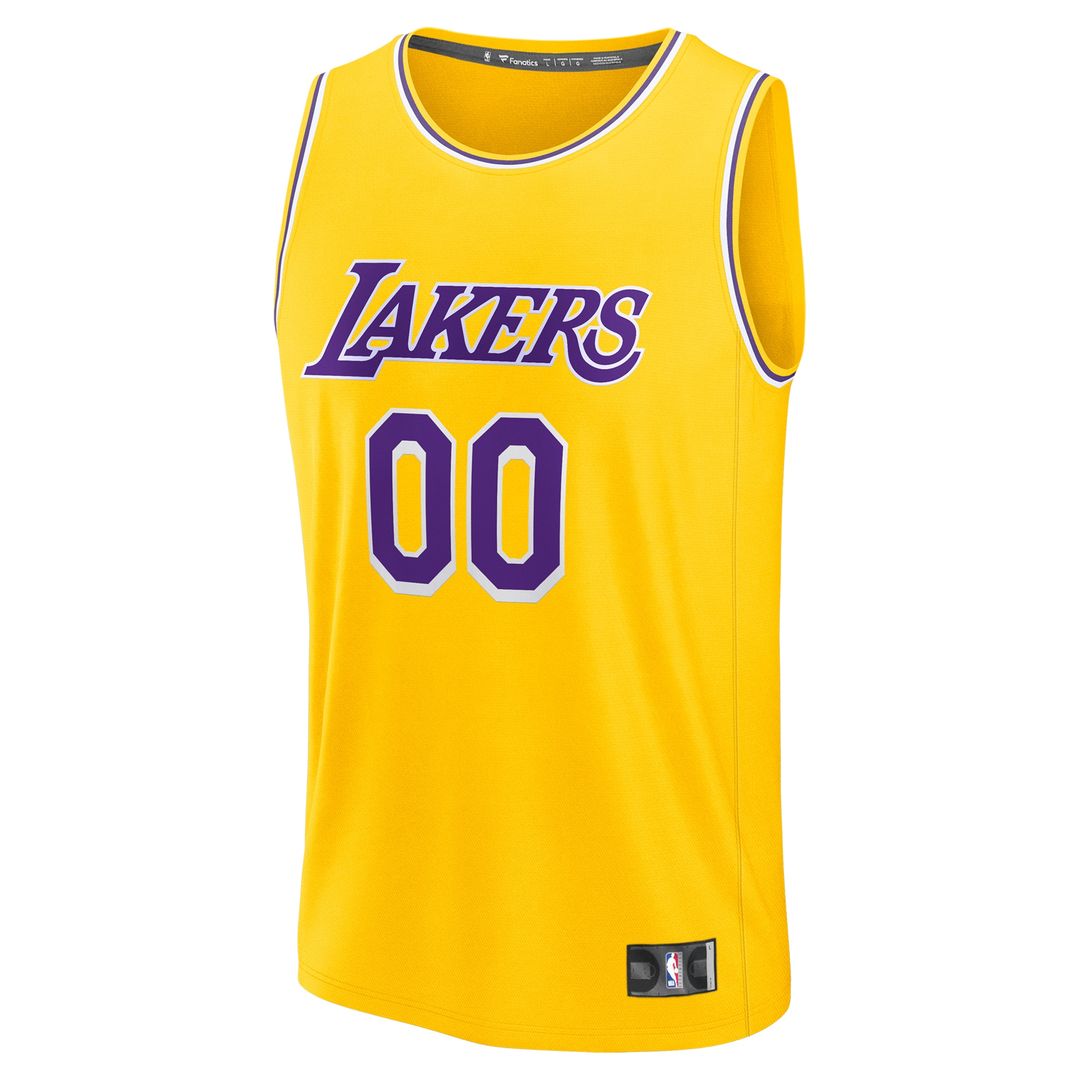 Los Angeles Lakers Fanatics Youth Fast Break Custom Jersey - Icon Edition - Gold