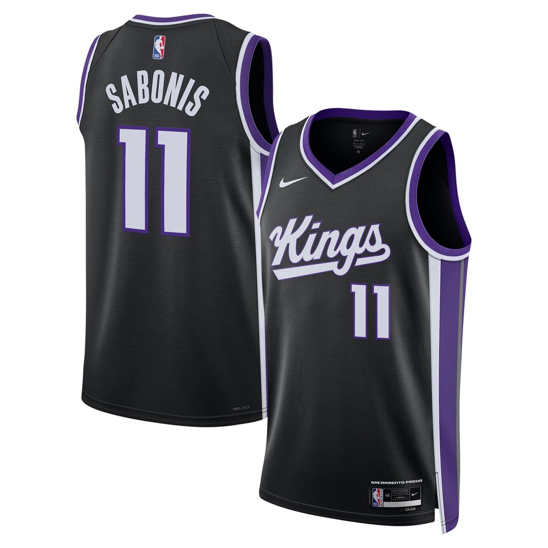 Domantas Sabonis Sacramento Kings Nike Unisex Player Swingman Jersey - Icon Edition - Black