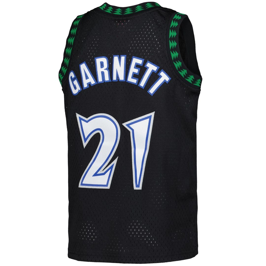 Kevin Garnett Minnesota Timberwolves Mitchell & Ness Youth 1997/98 Hardwood Classics Swingman Jersey - Black