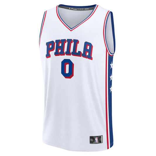 Tyrese Maxey Philadelphia 76ers Fanatics Fast Break Player Replica Jersey - Association Edition - White