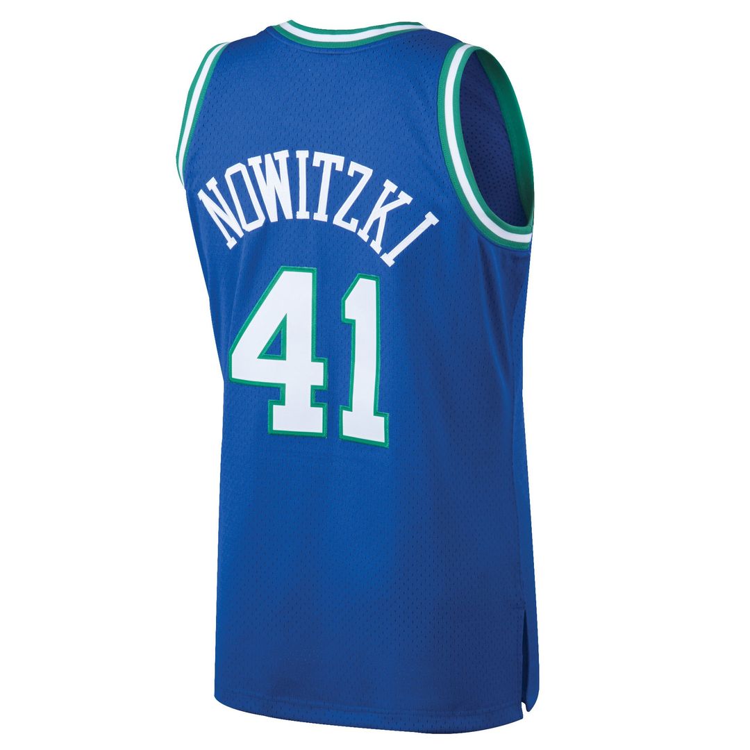 Dirk Nowitzki Dallas Mavericks Mitchell & Ness 2011/12 Hardwood Classics Swingman Jersey - Navy