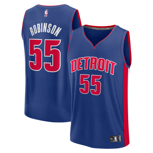 Duncan Robinson Detroit Pistons Fanatics Fast Break Jersey - Icon Edition - Blue