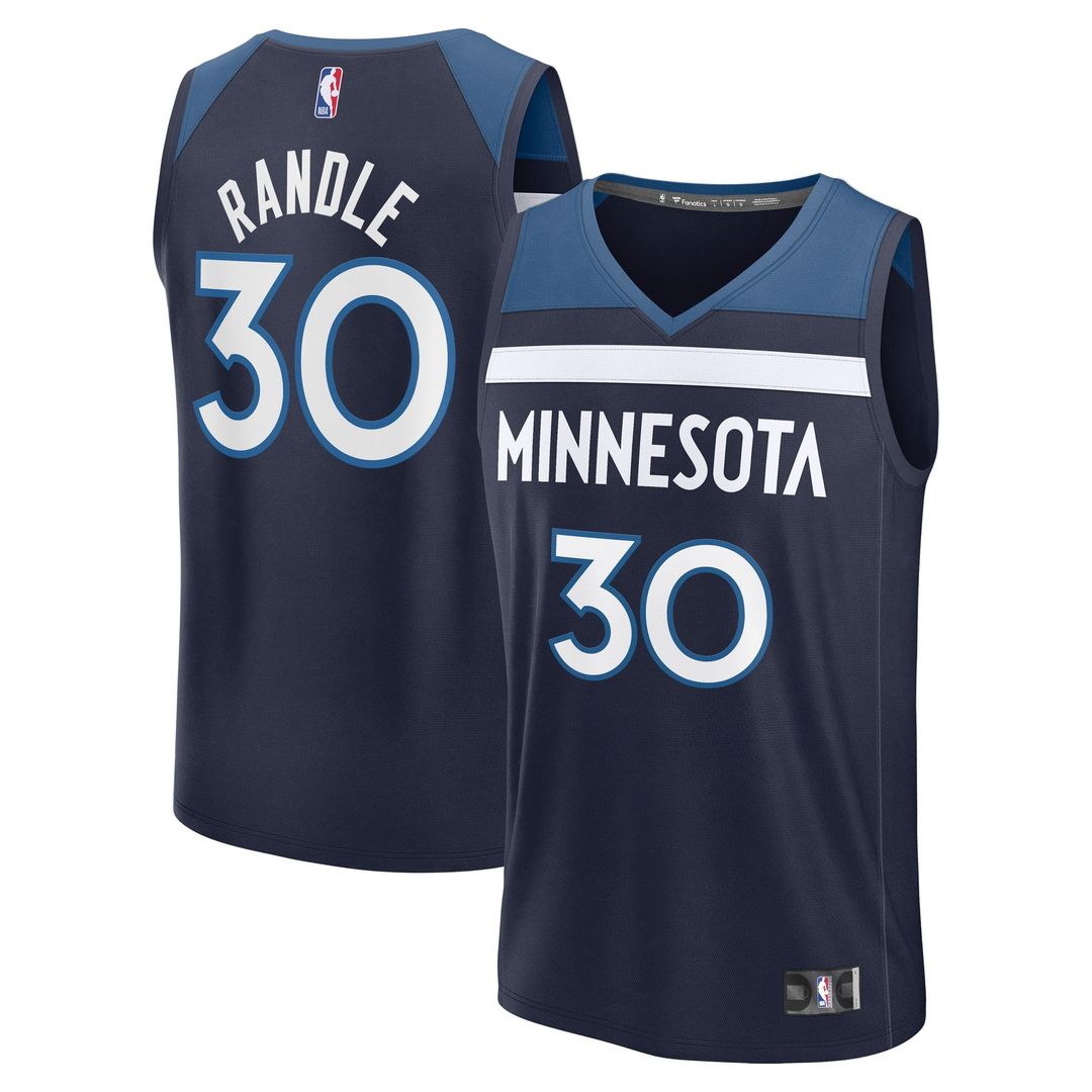 Julius Randle Minnesota Timberwolves Fanatics Fast Break Player Replica Jersey - Icon Edition - Navy