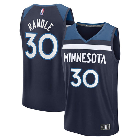Julius Randle Minnesota Timberwolves Fanatics Fast Break Player Replica Jersey - Icon Edition - Navy