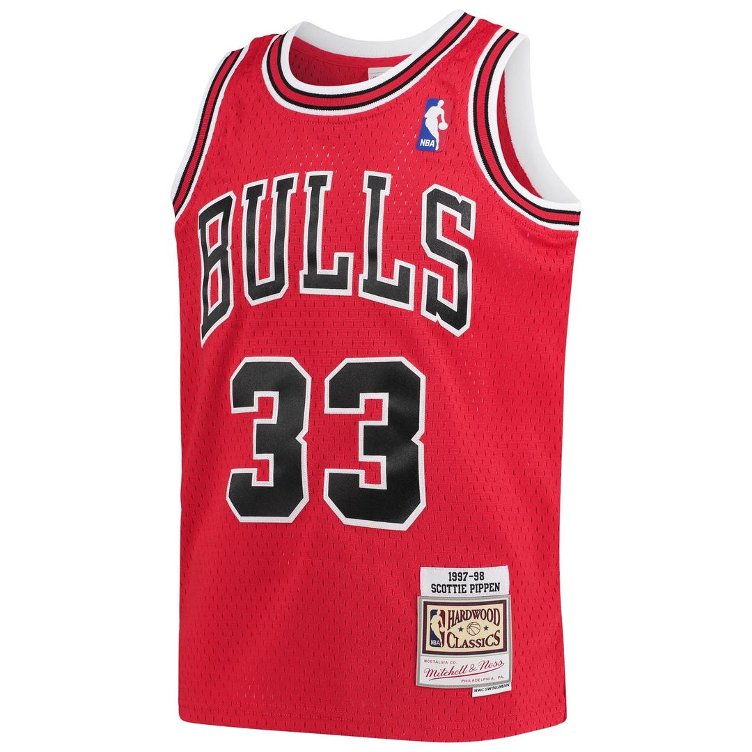 Scottie Pippen Chicago Bulls Mitchell & Ness Youth 1997 - 98 Hardwood Classics Swingman Jersey - Red