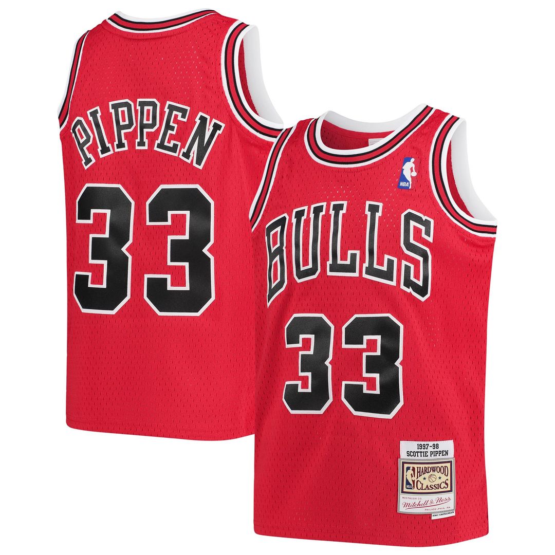 Scottie Pippen Chicago Bulls Mitchell & Ness Youth 1997 - 98 Hardwood Classics Swingman Jersey - Red