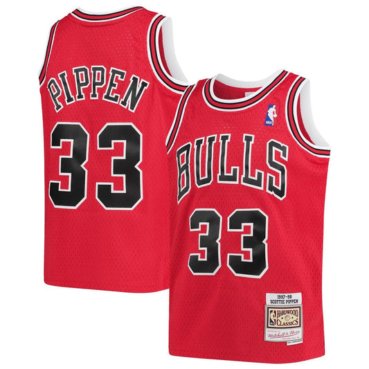 Scottie Pippen Chicago Bulls Mitchell & Ness Youth 1997 - 98 Hardwood Classics Swingman Jersey - Red