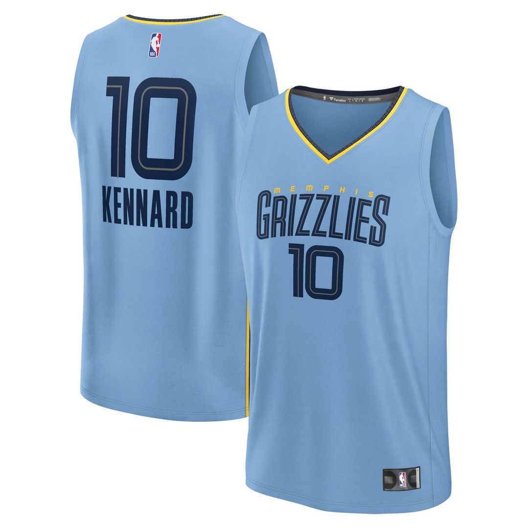 Luke Kennard Memphis Grizzlies Fanatics Fast Break Player Replica Jersey - Statement Edition - Light Blue