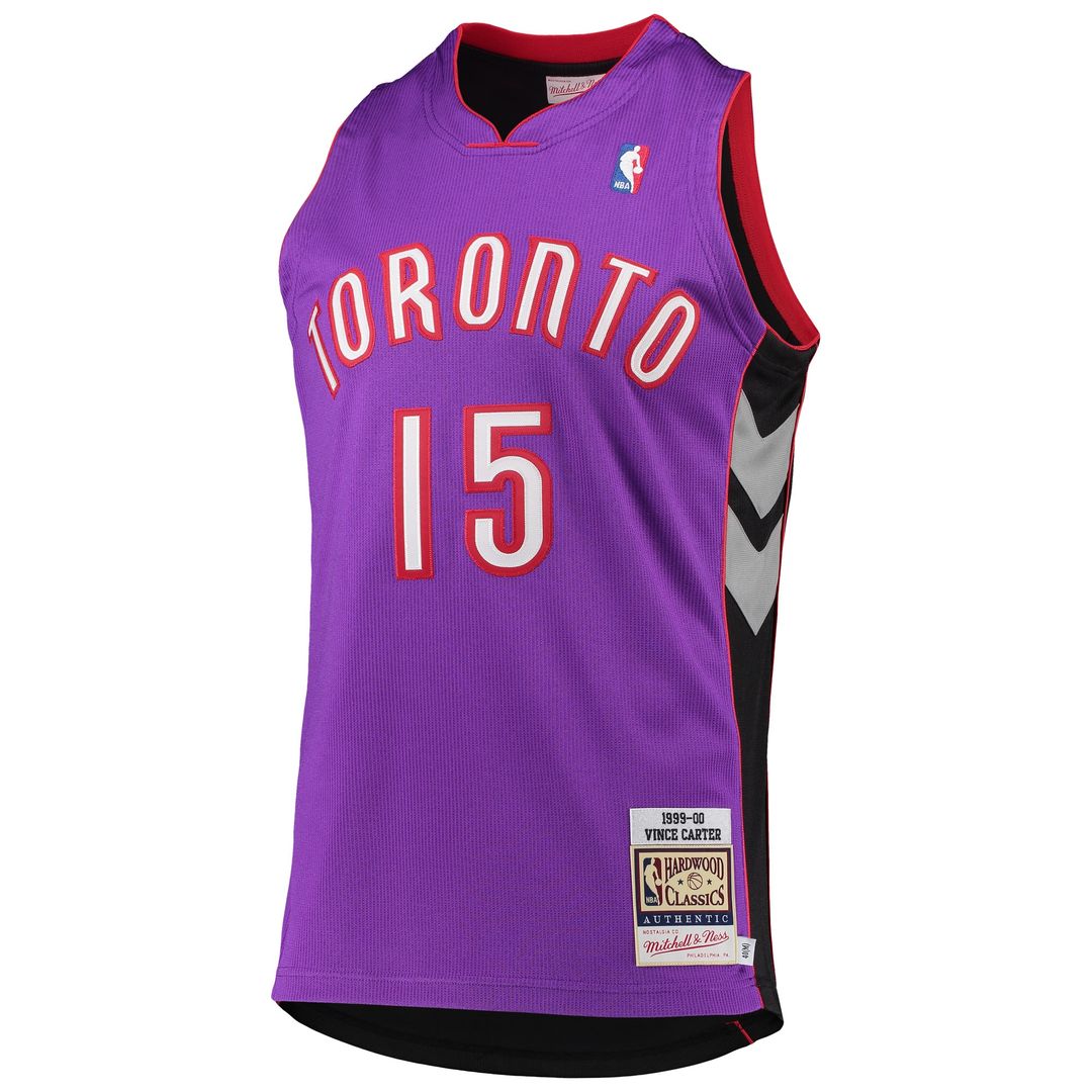 Vince Carter Toronto Raptors Mitchell & Ness 1999/2000 Hardwood Classics Authentic Jersey - Purple