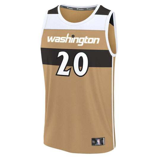Alex Sarr Washington Wizards Fanatics Youth Fast Break Jersey - City Edition - Gold