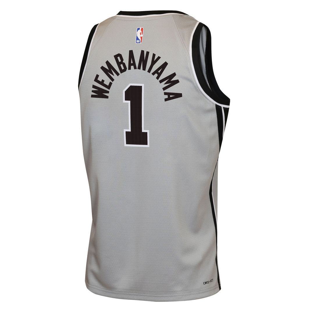 Victor Wembanyama San Antonio Spurs Jordan Brand Youth Swingman Jersey - Statement Edition - Silver