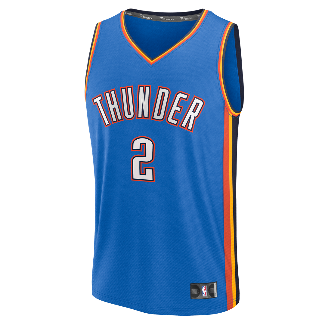 Shai Gilgeous - Alexander Oklahoma City Thunder Fanatics Fast Break Player Replica Jersey - Icon Edition - Blue