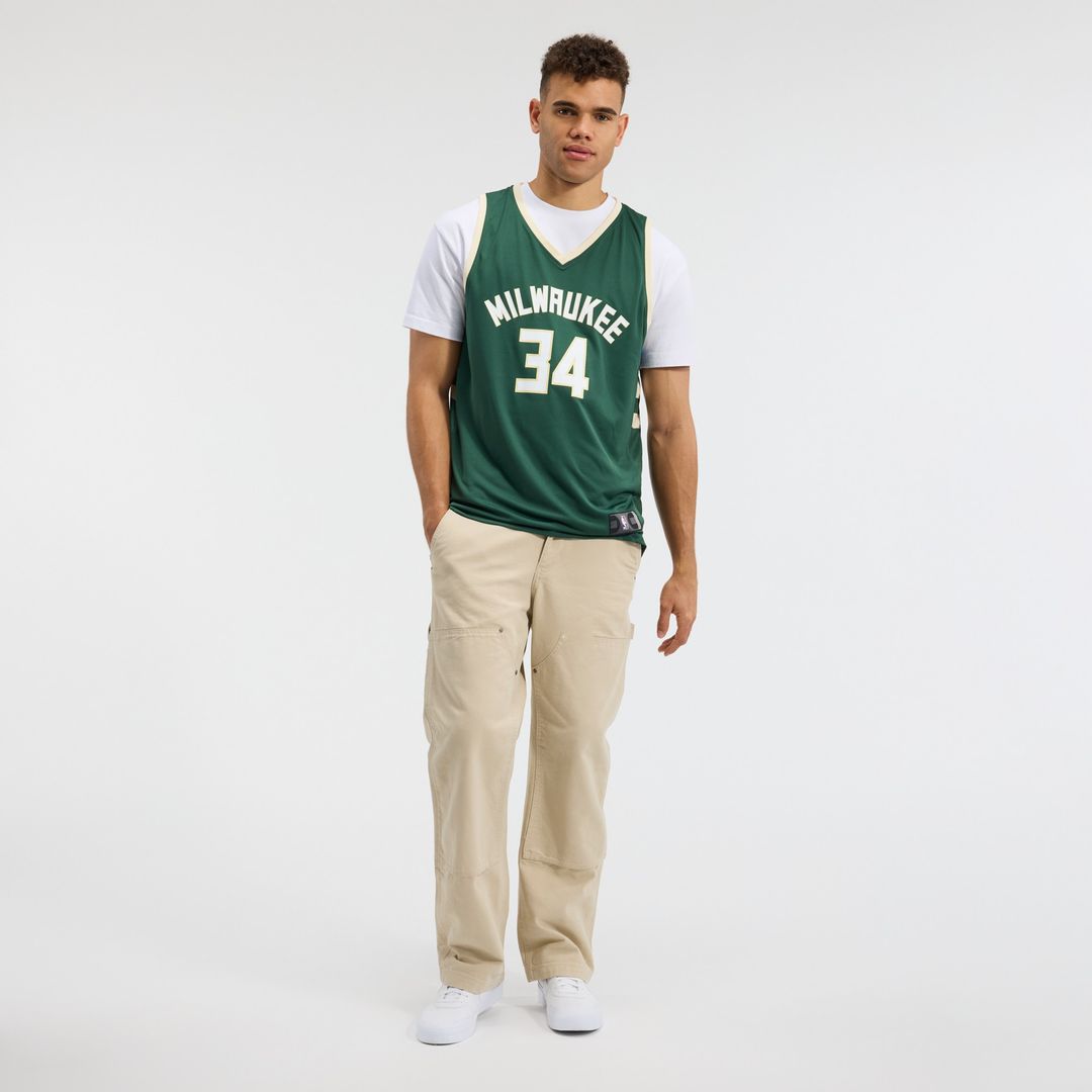 Giannis Antetokounmpo Milwaukee Bucks Fanatics Fast Break Player Replica Jersey - Icon Edition - Hunter Green