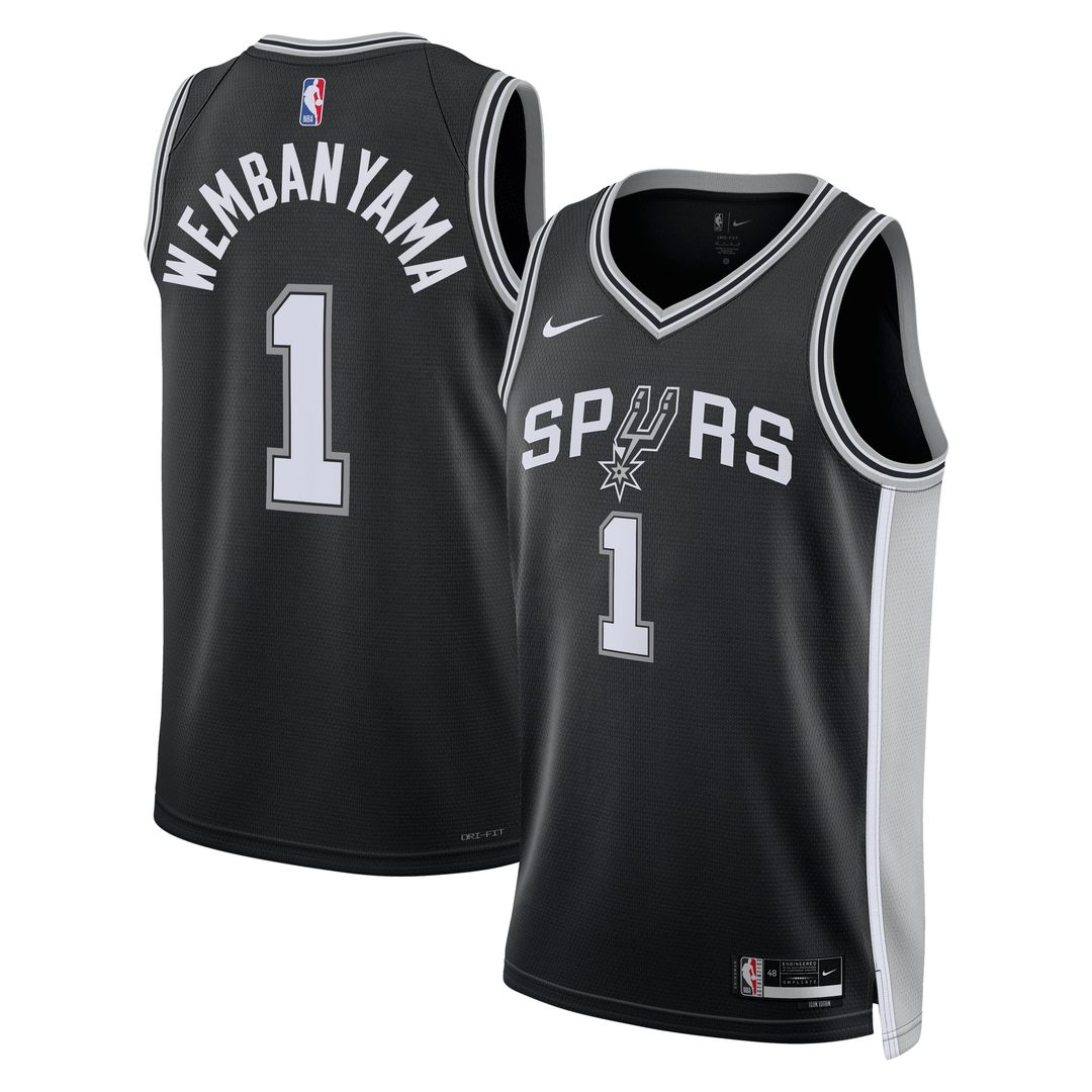 Victor Wembanyama San Antonio Spurs Nike Unisex Swingman Jersey - Icon Edition - Black