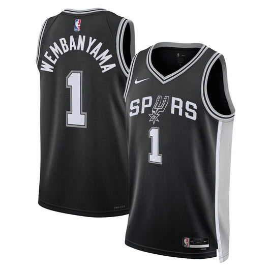 Victor Wembanyama San Antonio Spurs Nike Unisex Swingman Jersey - Icon Edition - Black