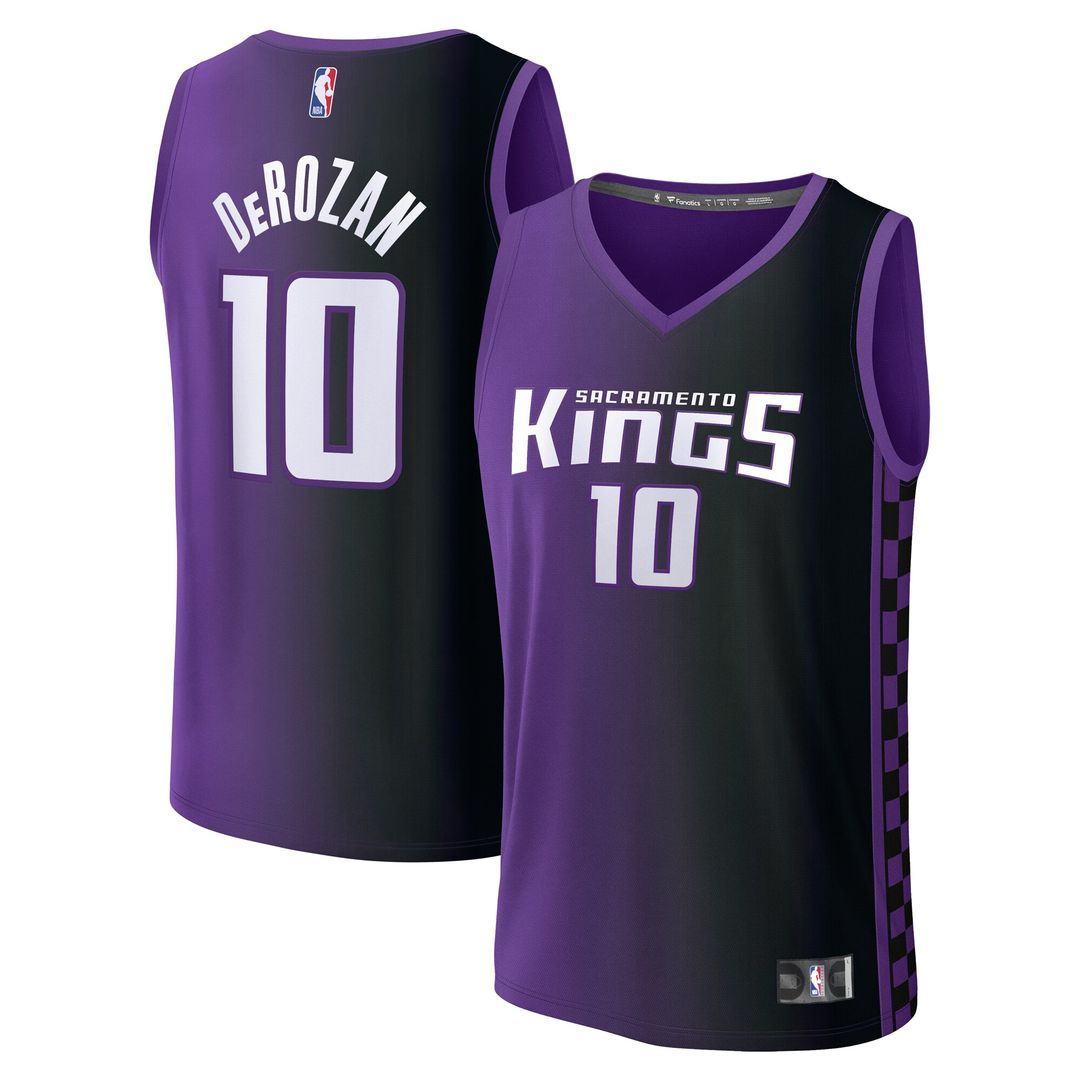 DeMar DeRozan Sacramento Kings Fanatics Youth Fast Break Player Replica Jersey - Statement Edition - Purple