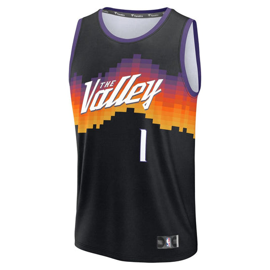Devin Booker Phoenix Suns Fanatics Youth 2025/26 City Edition Fast Break Jersey - Black
