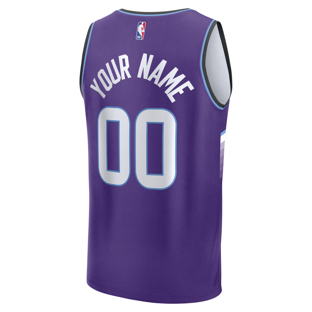 Utah Jazz Fanatics Fast Break Replica Custom Jersey - White - Association Edition
