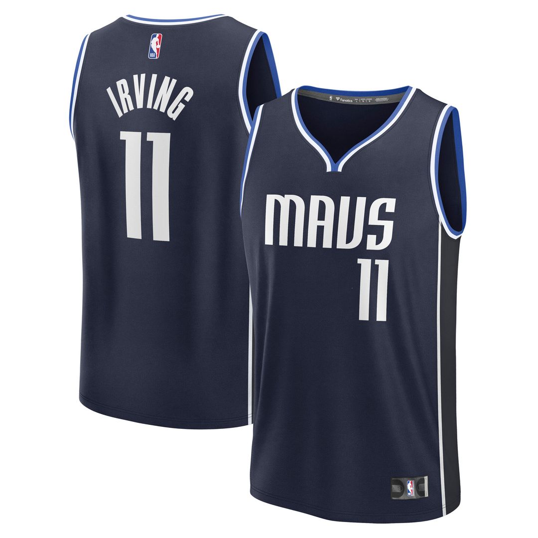 Kyrie Irving Dallas Mavericks Fanatics Fast Break Player Replica Jersey - Statement Edition - Navy