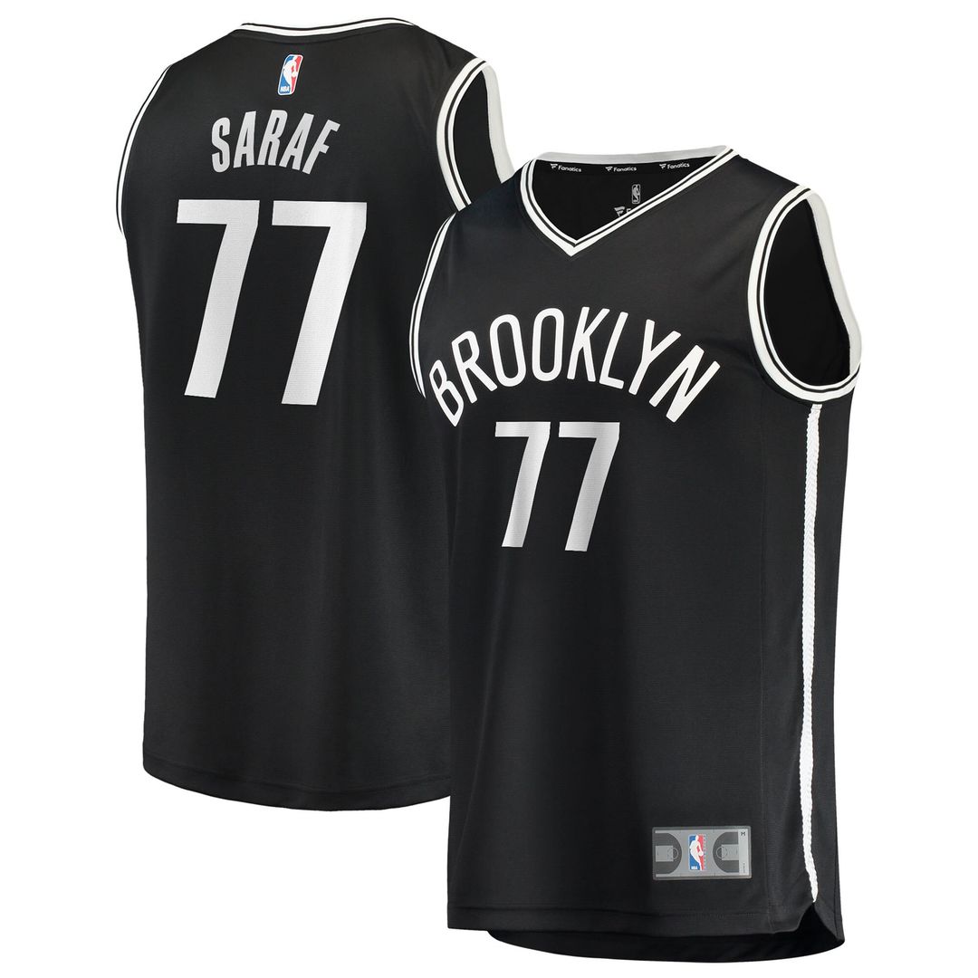 Ben Saraf Brooklyn Nets Fanatics Fast Break Replica Jersey - Black - Icon Edition