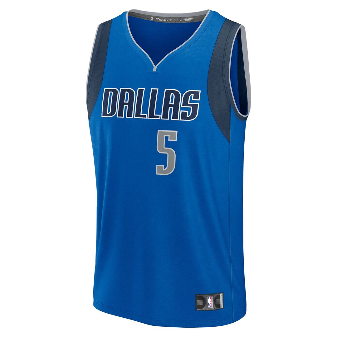 D'Angelo Russell Dallas Mavericks Fanatics Fast Break Player Replica Jersey - Icon Edition - Blue