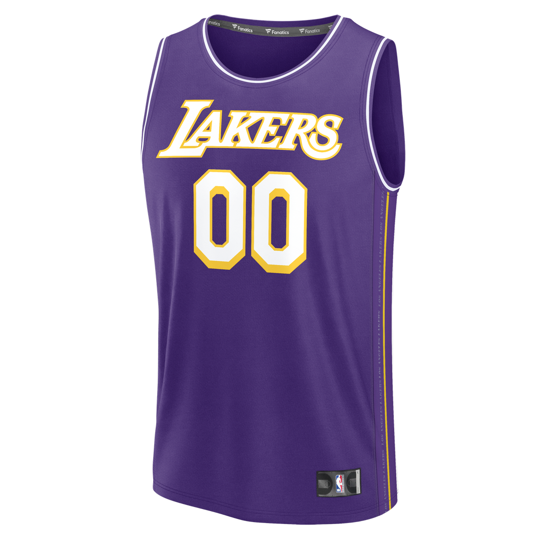 Los Angeles Lakers Fanatics Fast Break Custom Replica Jersey - Association Edition - White