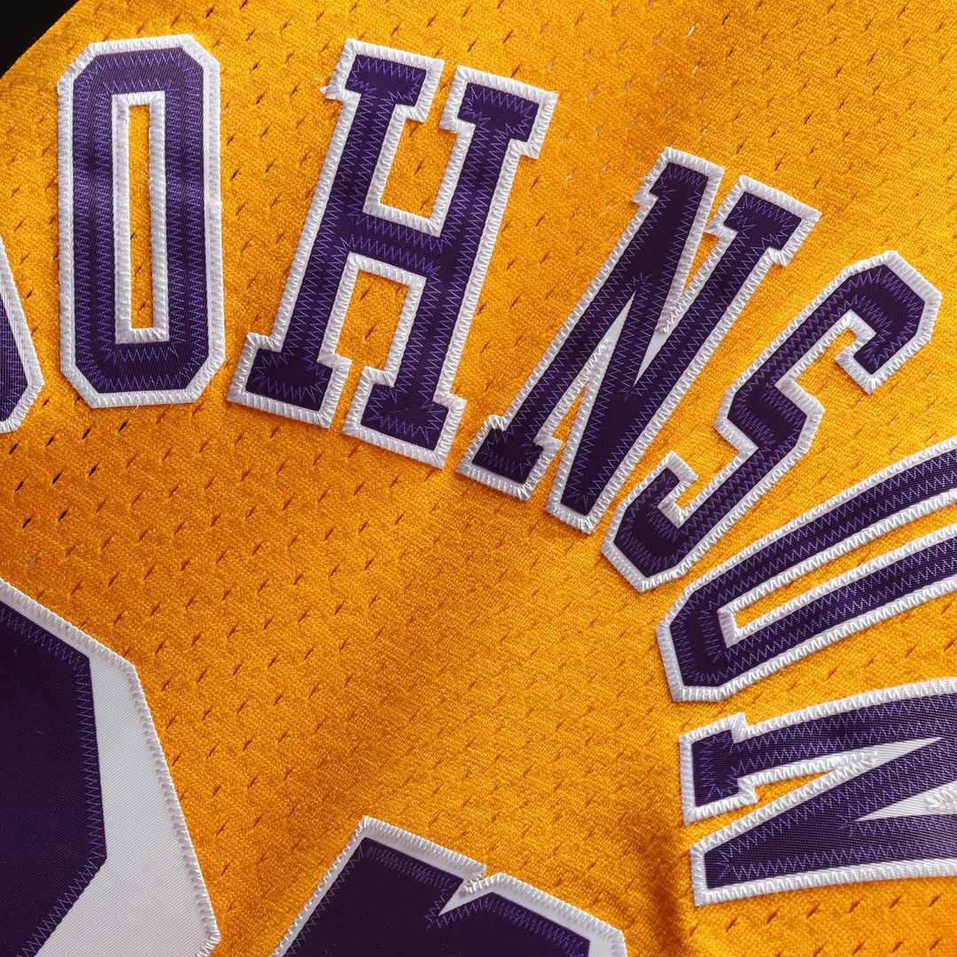 Magic Johnson Los Angeles Lakers Mitchell & Ness 1984/85 Hardwood Classics Swingman Jersey - Gold