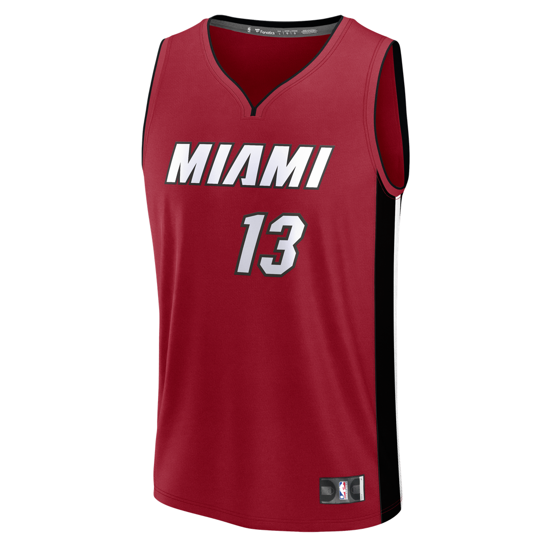 Bam Adebayo Miami Heat Fanatics Fast Break Player Replica Jersey - Statement Edition - Red