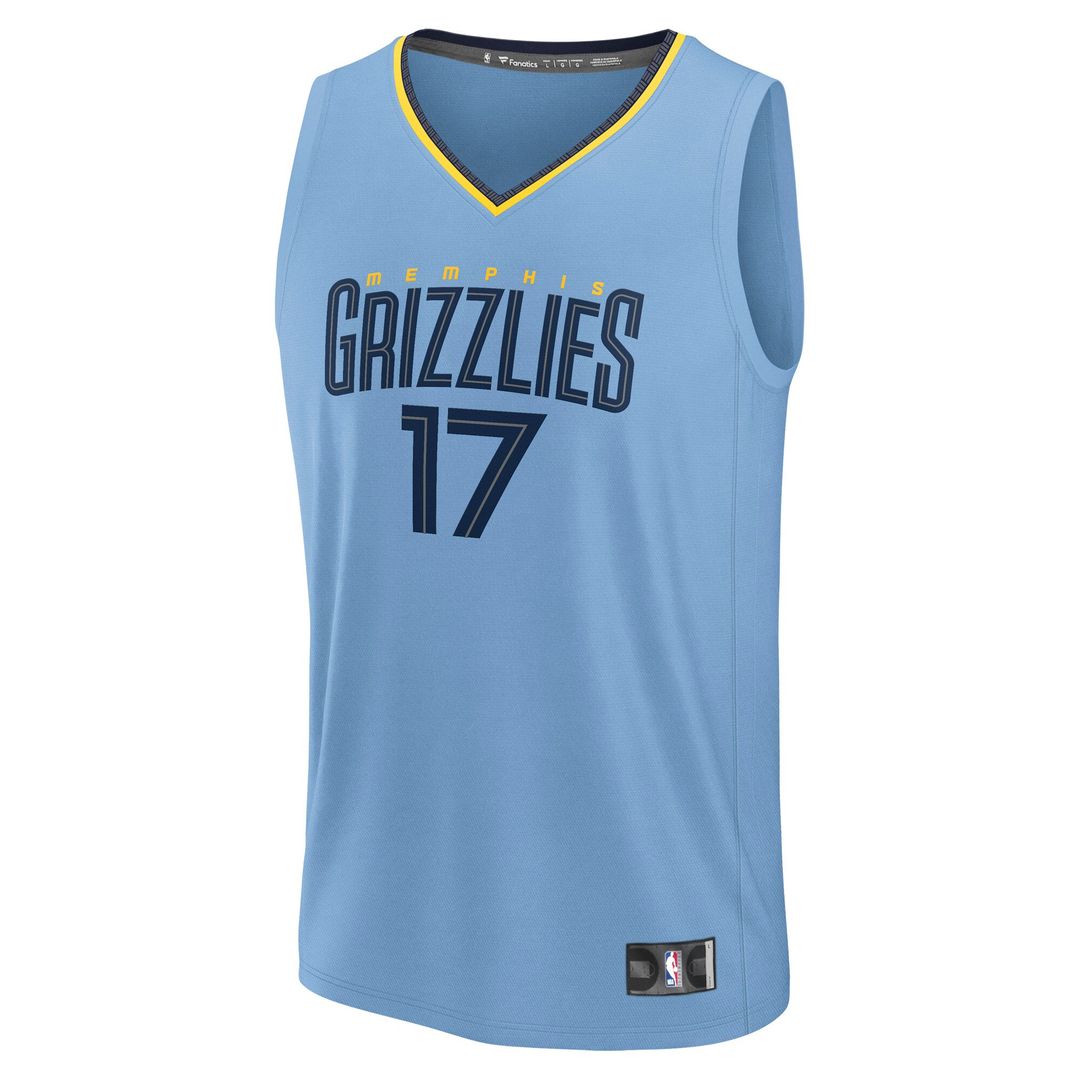 Yuki Kawamura Memphis Grizzlies Fanatics Fast Break Player Replica Jersey - Statement Edition - Light Blue