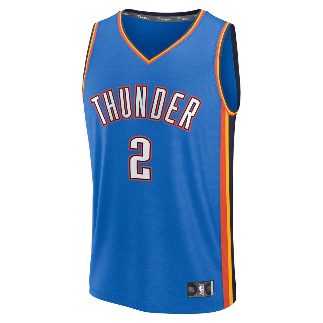 Shai Gilgeous - Alexander Oklahoma City Thunder Fanatics Youth Fast Break Player Replica Jersey - Icon Edition - Blue
