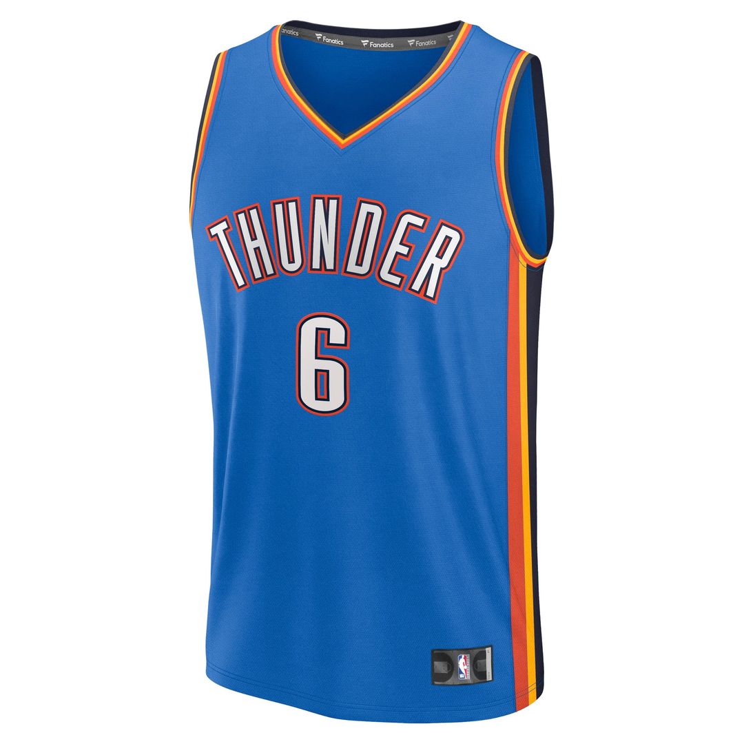 Jaylin Williams Oklahoma City Thunder Fanatics Fast Break Player Replica Jersey - Icon Edition - Blue