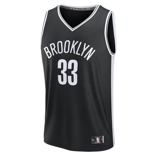 Nic Claxton Brooklyn Nets Fanatics Fast Break Replica Jersey - Black - Icon Edition
