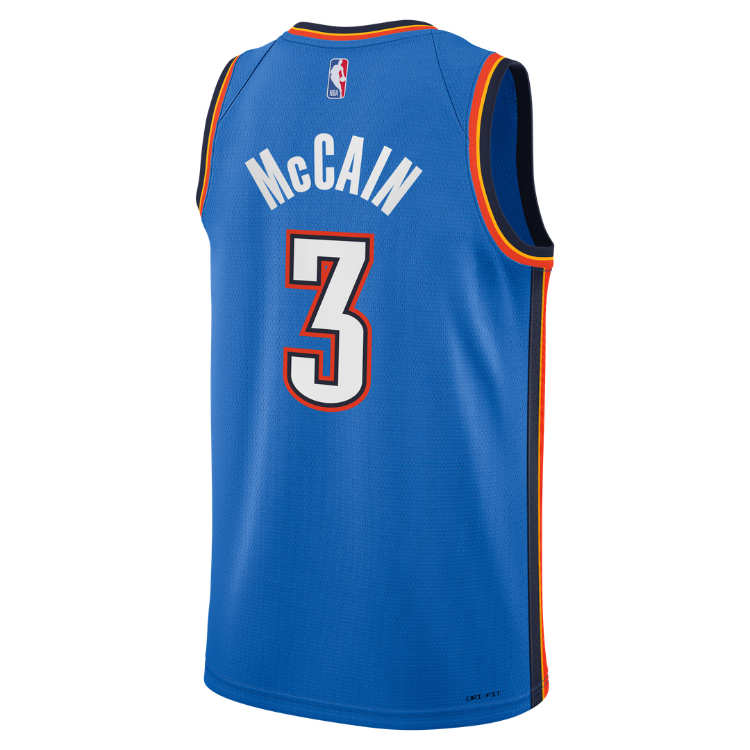 Jared McCain Oklahoma City Thunder Nike Youth Swingman Jersey - Icon Edition - Blue